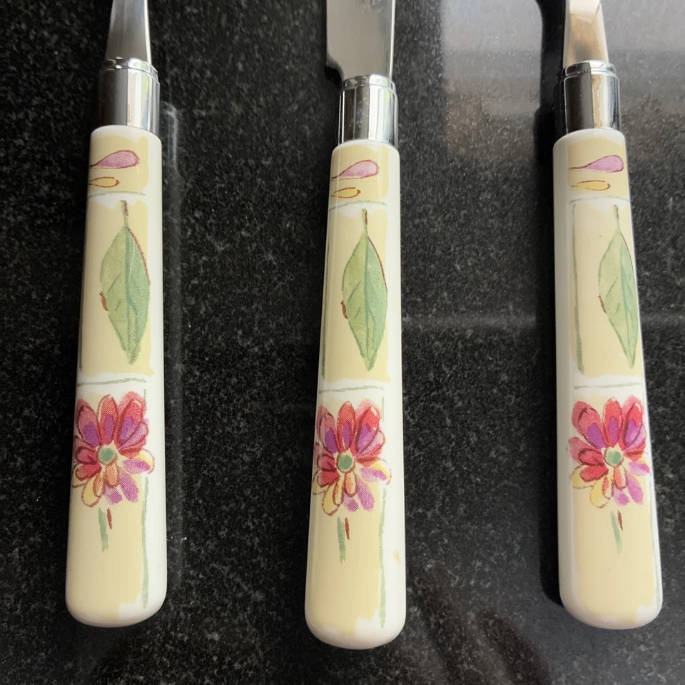 RARO 4-4 Piezas Ajustes de Lugar +4 Tbs Vintage GIBSON Floral FLATWARE NOS 20 piezas Foto 3 de 4
