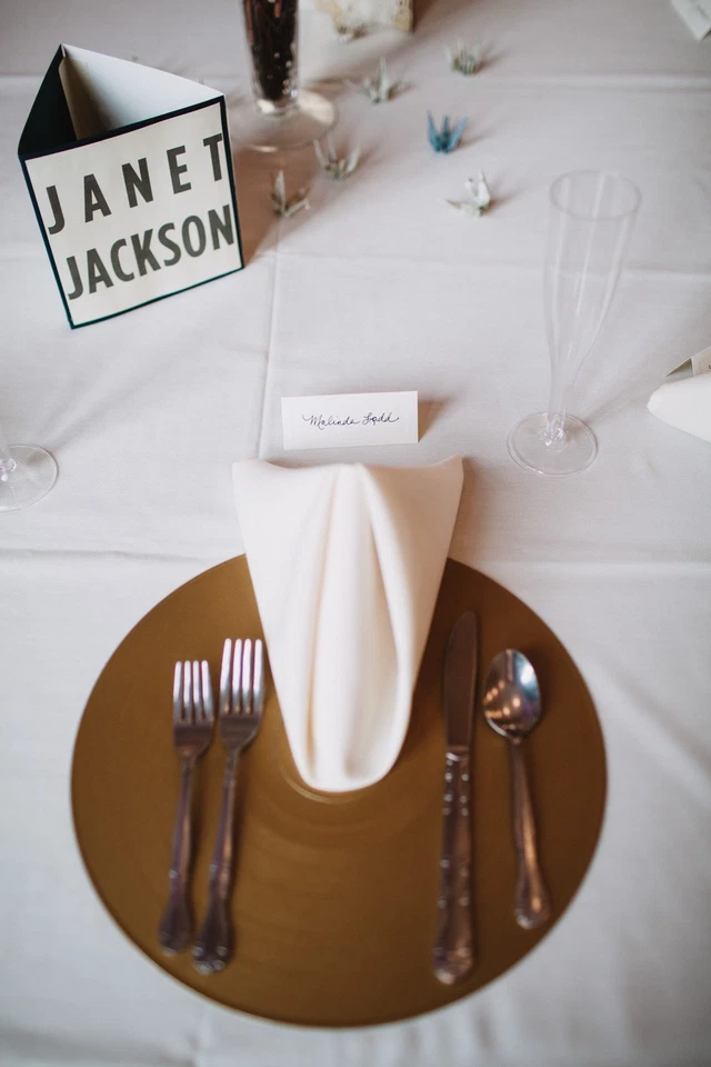 120 discos de oro pintados a mano para el lugar de boda y libro de visitas - ¡ÚNICOS! Foto 2 de 4