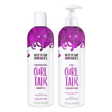 Curl Talk Shampoo and Conditioner Set for Curly Hair - 2 Pack 12 fl oz - Sh...