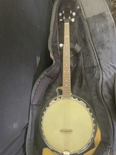 Galveston 5-String Banjo w/ Gig Bag   Full Size   Good Shape - Ships Quick