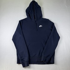 Nike Sportswear Club Hoodie Pullover Navy Casual Womens S Activewear Sportswear