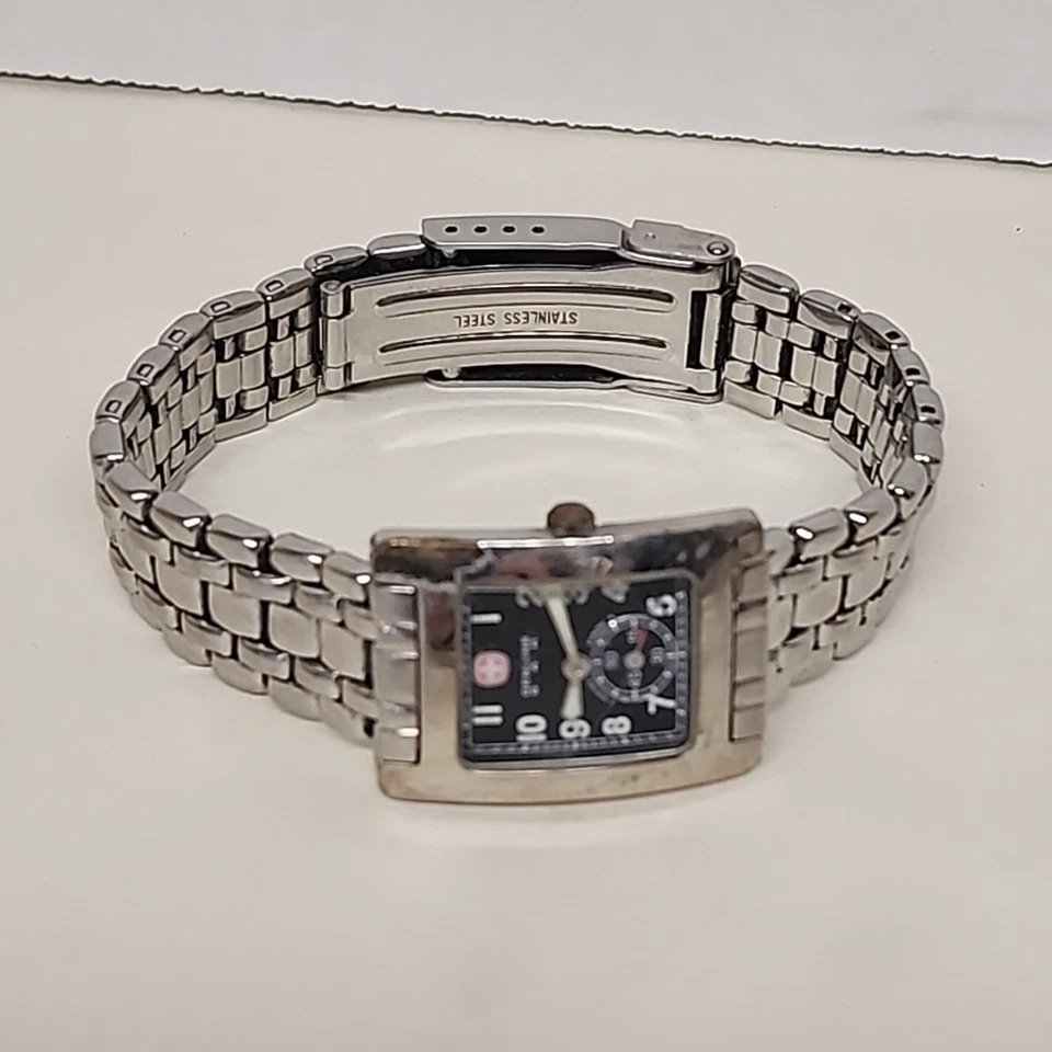 Reloj sin mangas Wenger para mujer de acero inoxidable genuino S. A. K. vintage hecho en Suiza  Foto 2 de 4