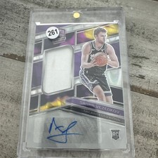 2023-24 Panini Spectra  Rookie Jersey Auto Sasha Vezenkov #222 Spectra Prizm /75