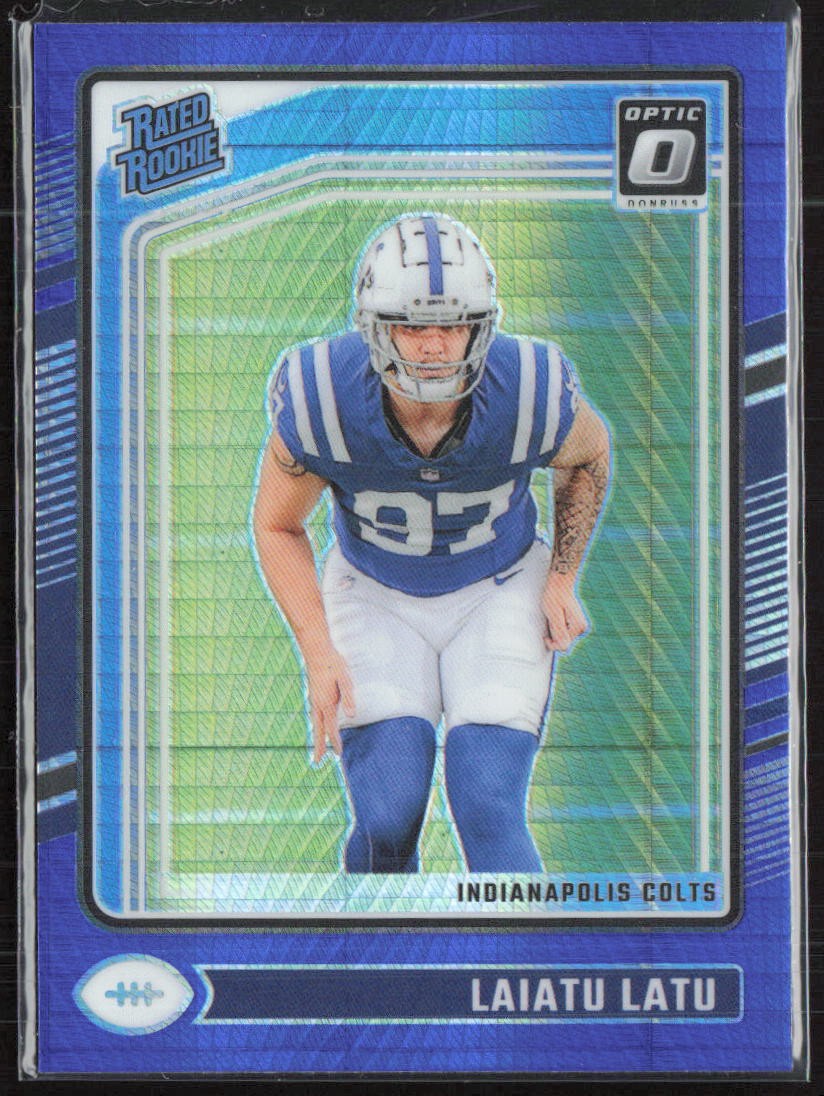 2024 Donruss Optic #267 Laiatu Latu Blue Hyper Indianapolis Colts (W)