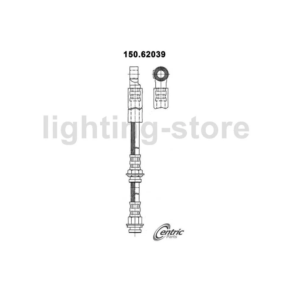 Línea de freno de manguera hidráulica de freno delantero 2 para Pontiac Firebird 1984_ Foto 4 de 4