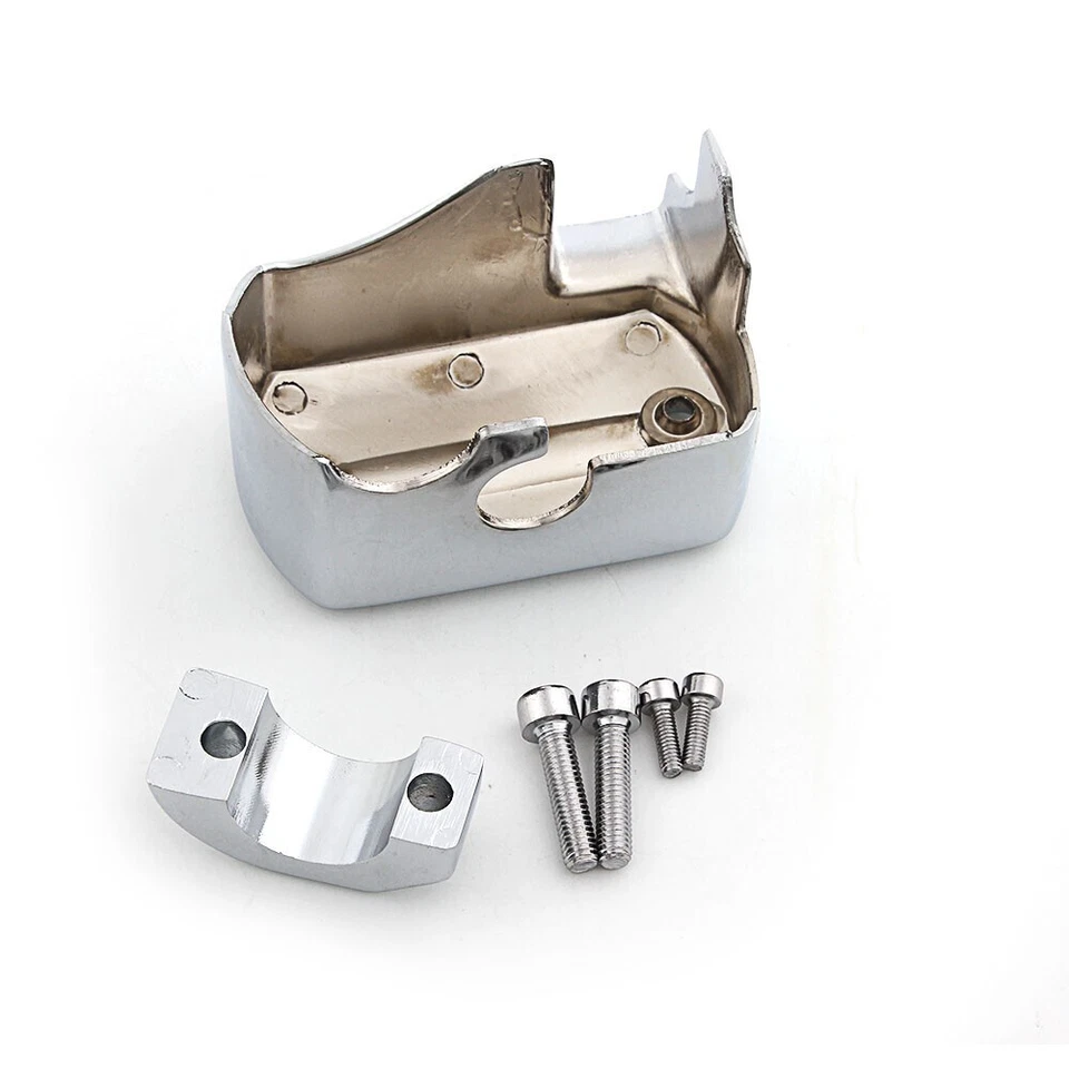 Cubierta de cilindro maestro de freno cromada para Yamaha V Star XVS 650 1100 Custom Classic Foto 4 de 4