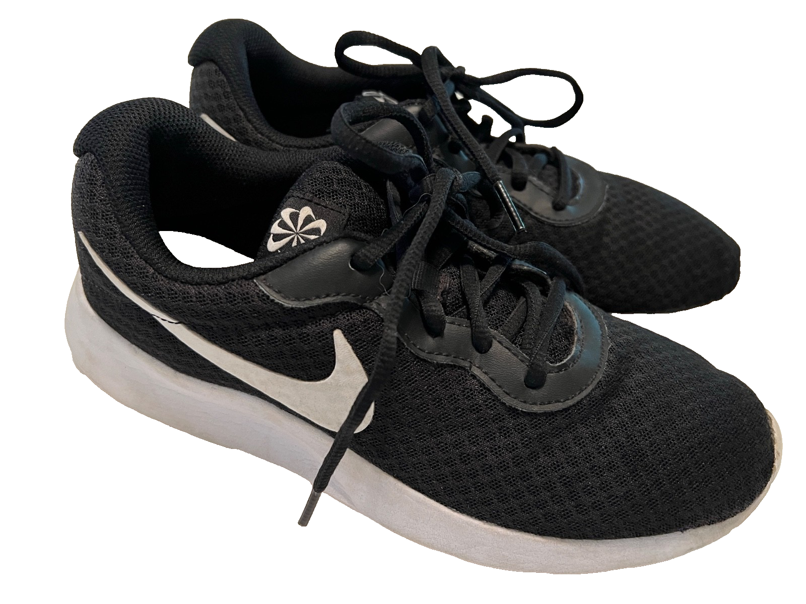 SAOLA Nike sneakers donna taglia 8 nere con maglia swoosh bianca