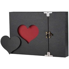 Best Scrapbook Firbon Handmade DIY Family Photo Albums Couples Memory Book Black