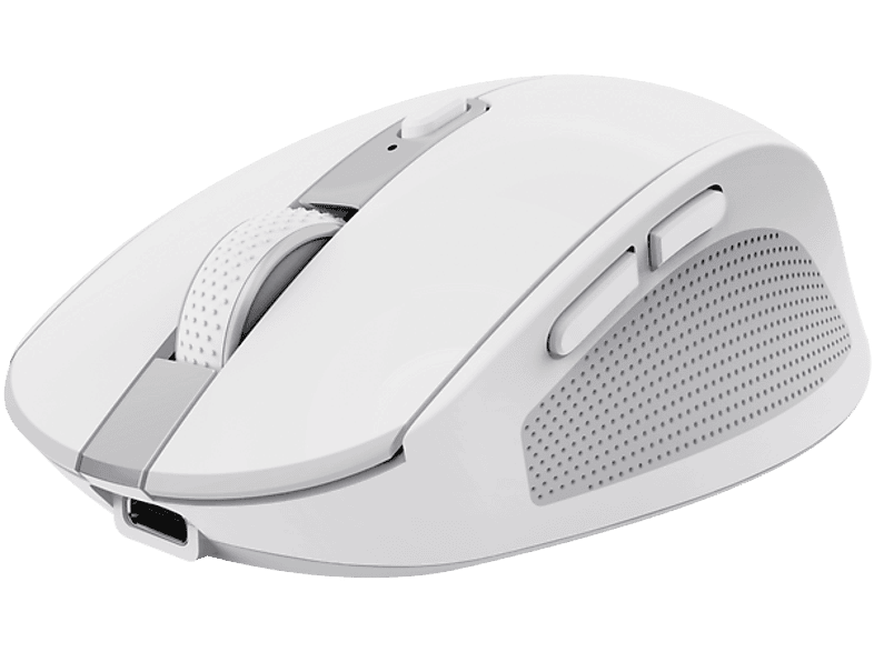 Ratón inalámbrico - Trust Ozaa Compact, Silencioso, 3200 ppp, Bluetooth, Blanco
