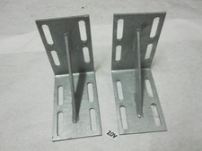 2x Dock Hardware Hot Dipped Galvanized Inside Corner 1/4" 8.5" L X 5" H