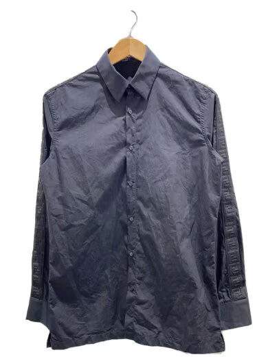 FENDI/Long Sleeve Shirt/Size 38/Cotton/Black/FS0751 AC2G