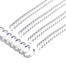 8mm 5/16" Spiral Binding Coils, 50 Pcs Spirals 40 Sheet Capacity, Transparent