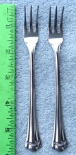 Farberware Stainless Romance pattern set of 2 Seafood Forks 5 5/8 inches