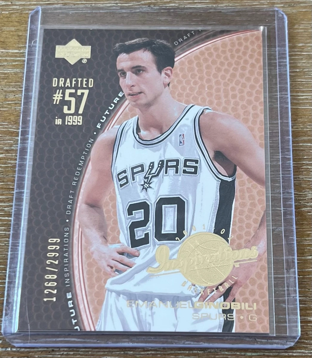 Manu Ginobili San Antonio Spurs Basketball Rookie Sports Trading