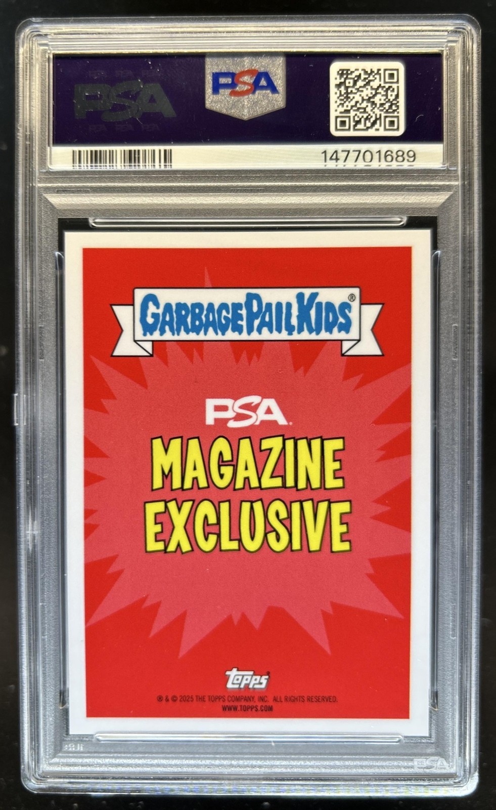 2025 Garbage Pail Kids GPK Promo PSA Magazine Happy Arnie-Versary PSA 10 view 2