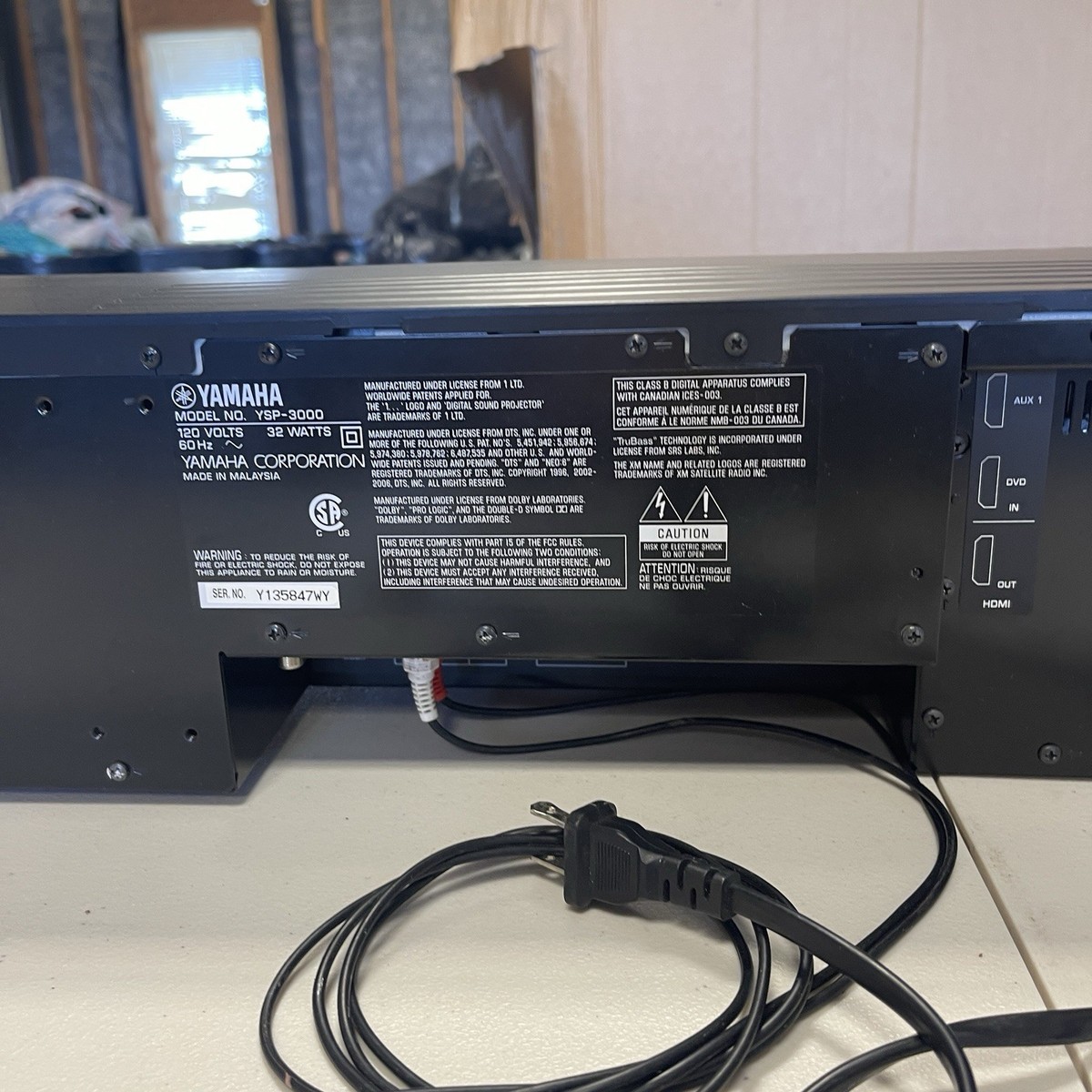 Yamaha YSP-3000 Digital Sound Projector(Soundbar) no remote | eBay