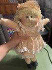 New ListingCabbage Patch Soft Sculpture 1993 toddler Girl Peridot  Edition 16 inch READ 💛