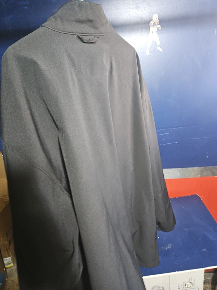 George Foreman 3xl Abrigo/Chaqueta Cortavientos Gris Negro Cremallera Foto 3 de 4