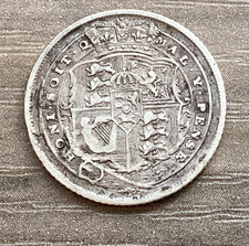 1817 King George III Sixpence