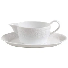 Nikko Blanc Fleur Gravy Boat & Underplate 6430428