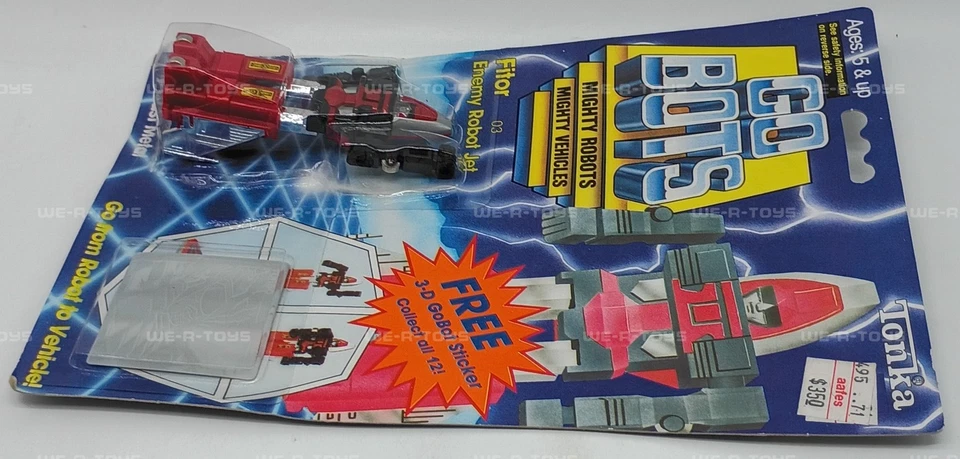 GoBots Fitor Enemy Robot Jet Mighty Robots Mighty Vehicles Action Figure 1983 - Image 4 of 4