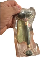 Natural Jade Roller Gua Sha Face Body Eye Board Set Massager Tool Anti Aging US
