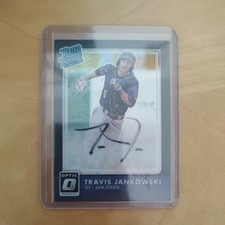 2016 Donruss Optic Rated Rookie Travis Jankowski Auto /25