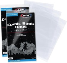 Crystal Clear 200 Pack Comic Book Sleeves - Archival Protection for Collectors