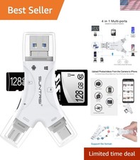 Micro SD Card Reader - High-Speed, Compact USB and USB-C Adapter for All Devices