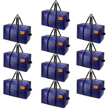 10-Pack Heavy Duty Moving Bags and Large Storage Bags with Strong Handles Dur...