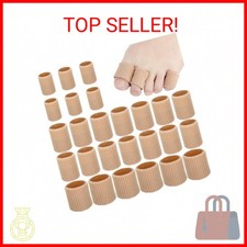 26 Pieces Toe Cushion Tube 0.98 Inches Toe Tubes Sleeves 3 Different Size Soft G