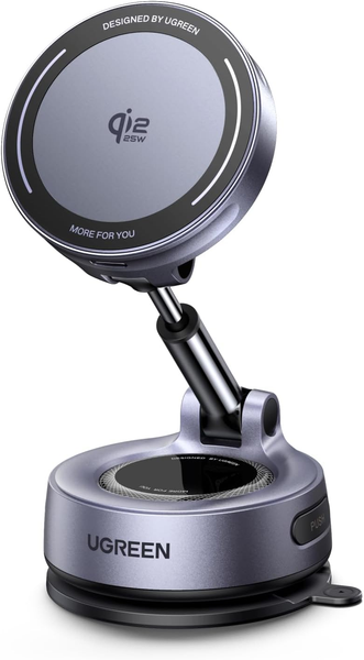 Ugreen Magflow Qi2 25W Autohalterung Mit Ladefunktion, Magsafe-Kompatibel-image