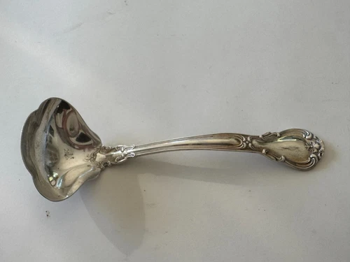 $540 Gorham Chantilly Sterling Silver Gravy Ladle 1895