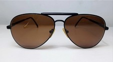 1980's BERDEL sunglasses Pilot Eyewear made in Italy Black Frame Aviator