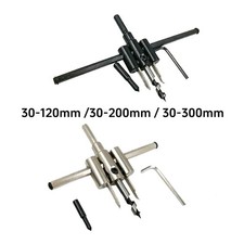 Kreisschneider 30-120/200/300mm Verstellbarer Lochschneider Lochsäge Holz Rigips