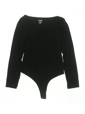 Victoria's Secret Pink Women Black Bodysuit M