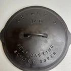 Griswold Cast Iron #9 Fully Marked Low Dome Skillet Lid 469-Fully Restored