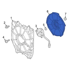 For Honda Accord 2018-2025 Honda 190206A0A01 Left Engine Cooling Fan Blade