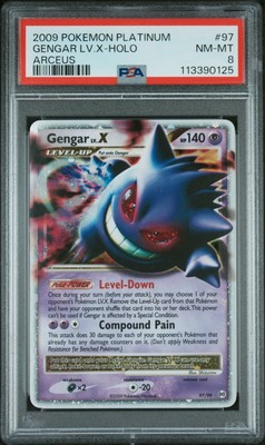 2009 POKEMON PLATINUM ARCEUS #97 GENGAR LV.X-HOLO PSA 8 | eBay