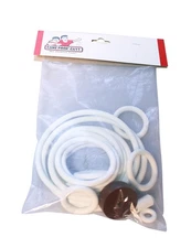 Gottlieb Tournament Pinball Machine Replacement Repair Rubber Ring Kit White