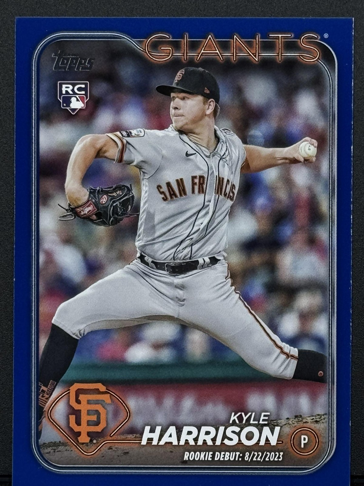 2024 Topps Update #US83 Kyle Harrison Royal Blue