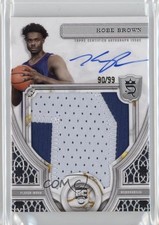 2023-24 Topps Royalty Rookie Patch Auto 90/99 Kobe Brown #116 Patch Auto 1s6p
