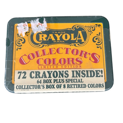 Crayola Collector s Colors 72 Crayon Metal Box *New*