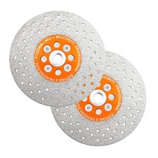 2pc M14 Diamant-Trennschleifscheibe Flansch S&auml;geblatt &Oslash;125mm f&uuml;r Fliesen Marmor