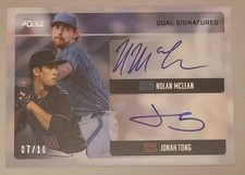 2025 Pulse on Demand Nolan McLean Jonah Tong Dual Signatures (RC)  /10 NY Mets