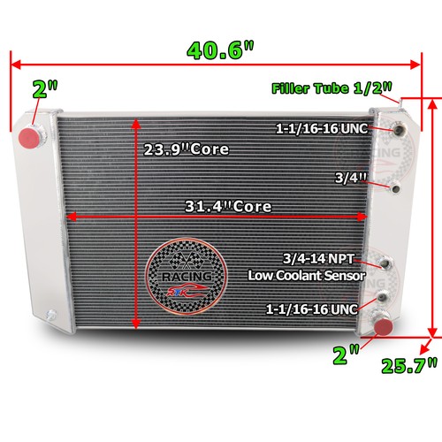 3 Row RADIATOR For Chevy C60 C70 C6500 C7500 Kodiak/GMC C6500 C7500 ...