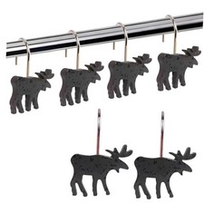 Deer Shower Curtain Hooks 12pcs Shower Curtain Hooks Decorative Shower Curtain