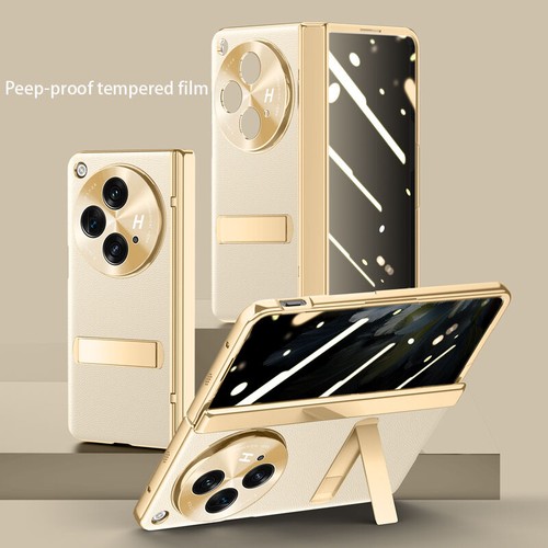 Custodia cavalletto metallo pelle lusso aperta per OnePlus protezione schermo integrata - Foto 8 di 14