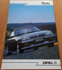 1988 OPEL MANTA car sales brochure, French text catalogue / prospekt, VERY RARE!