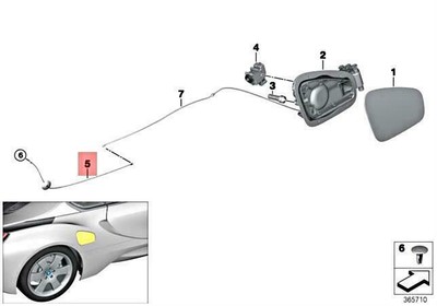 NEW BMW I I8 I12 I15 TENSION STRAP EMERGENCY OPERATION REAR 51177383202 14-19 GENUINE